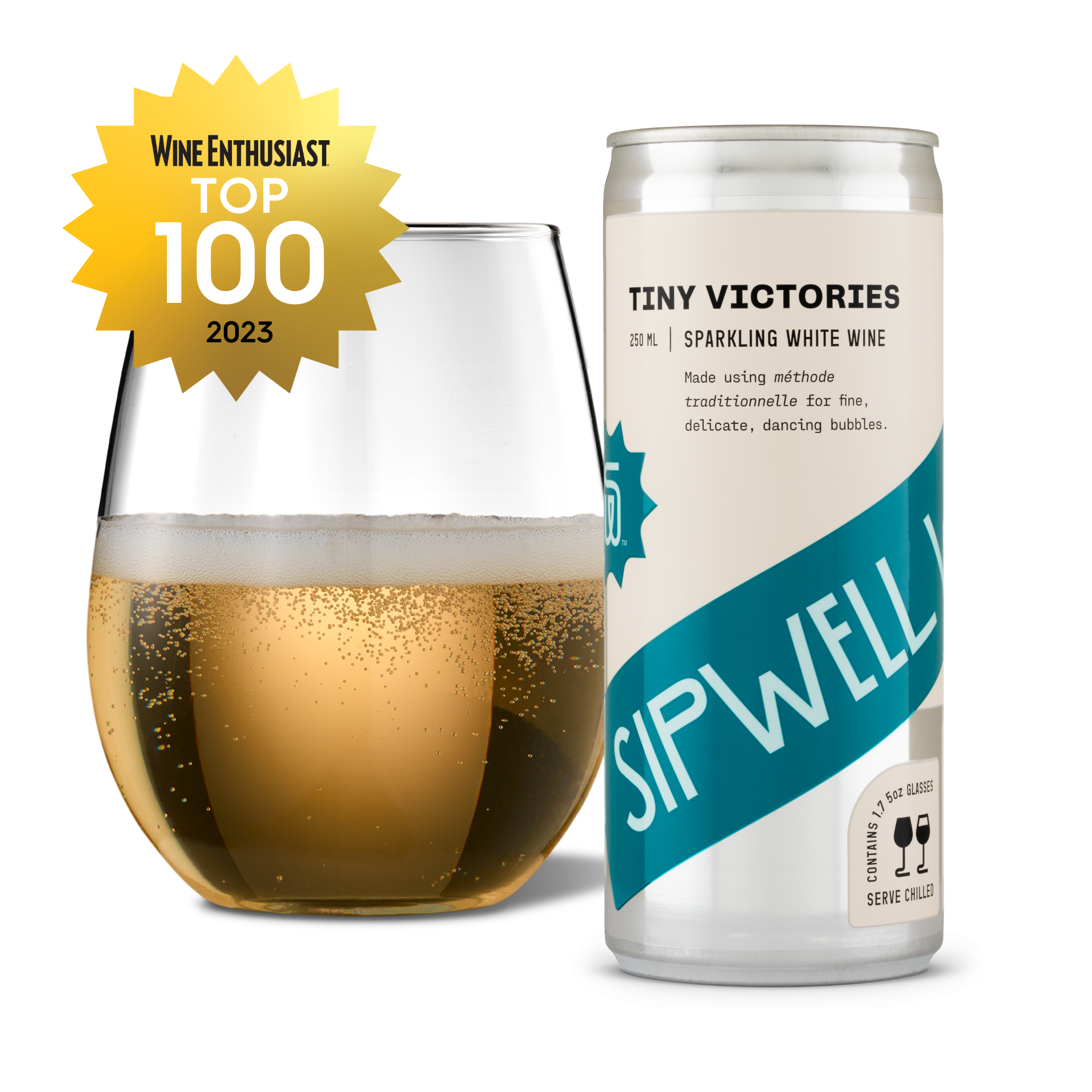 Tiny Victories | Organic Zero-Sugar Sparkling Wine in a Can